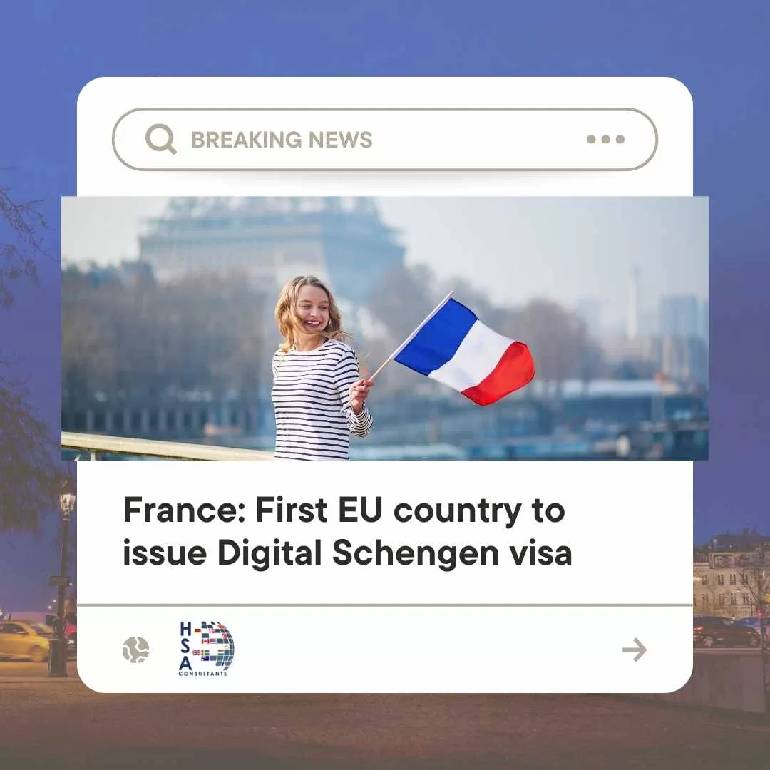 France First EU country to issue Digital Schengen visa